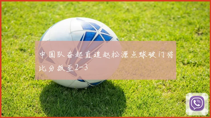 中国队奋起直追赵松源点球破门将比分扳至2-3